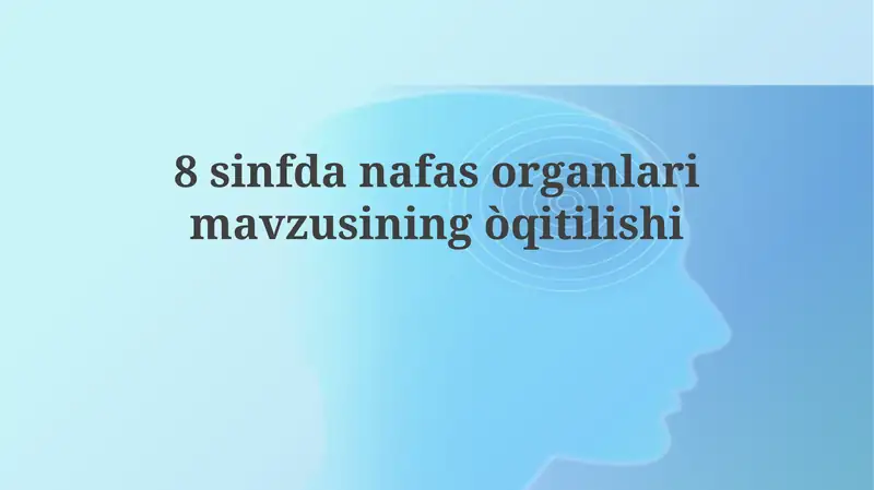 Nafas Olish Tizimi