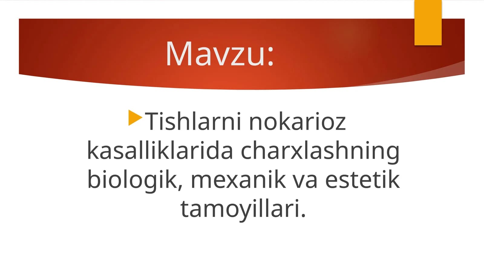 Tishlarni nokarioz kasalliklarida charxlash