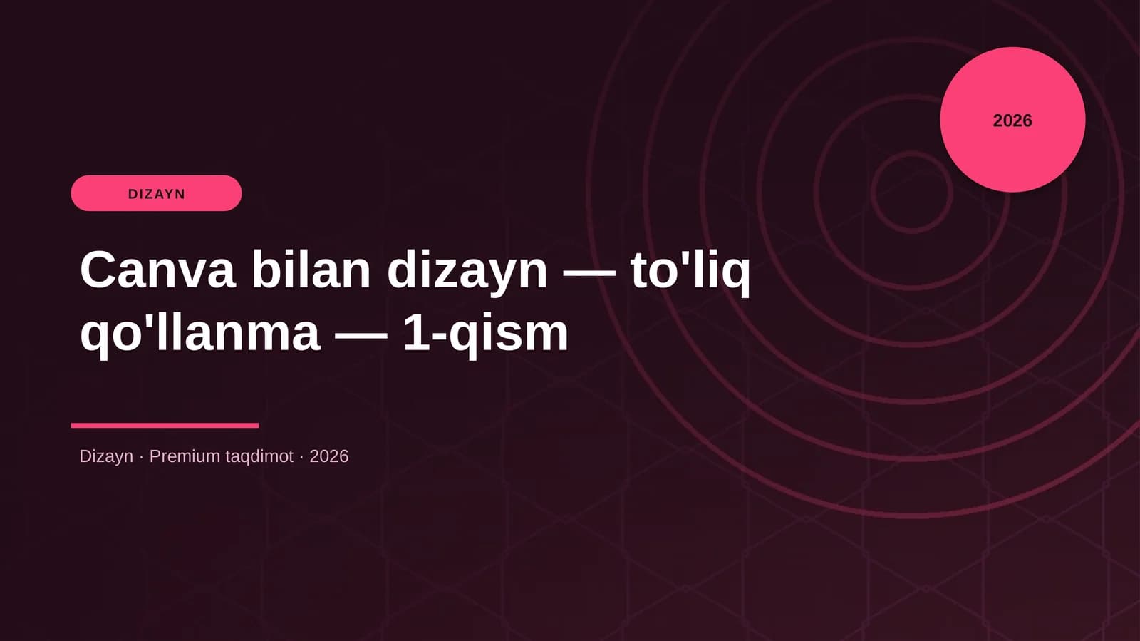 Canva bilan dizayn