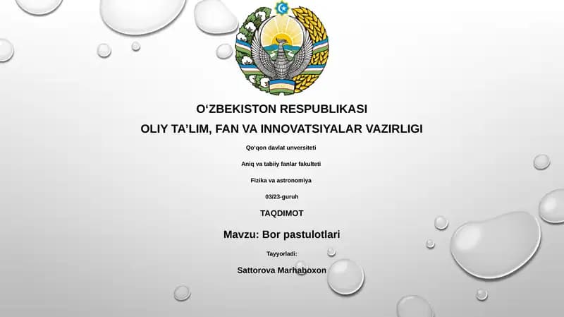 Bor pastulotlari