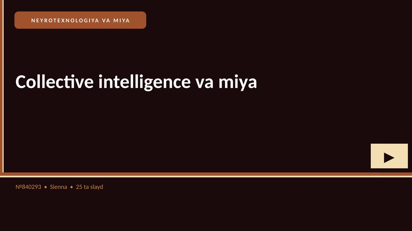 NEYROTEXNOLOGIYA VA MIYA