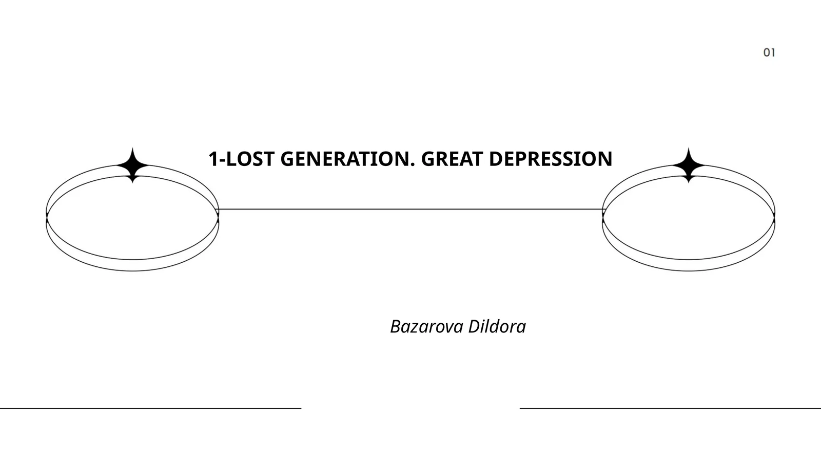 LOST GENERATION. GREAT DEPRESSION