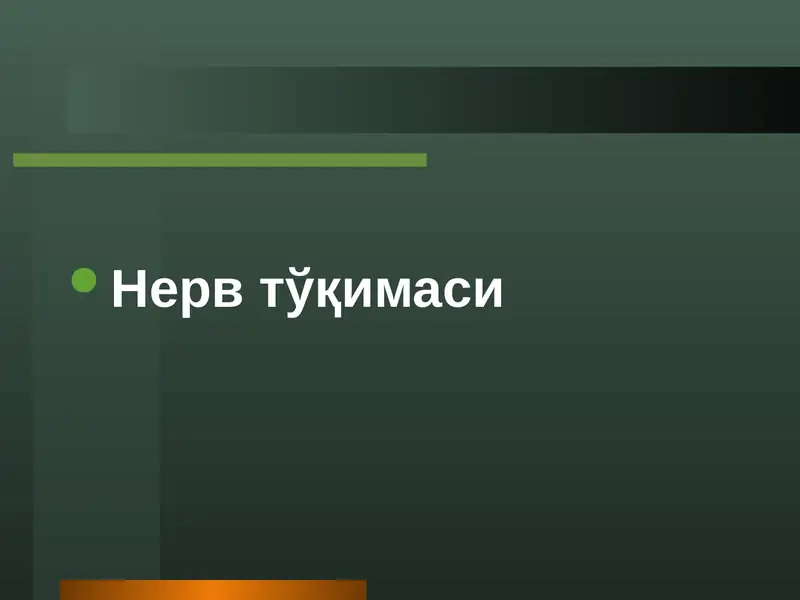 Нерв тўқимаси