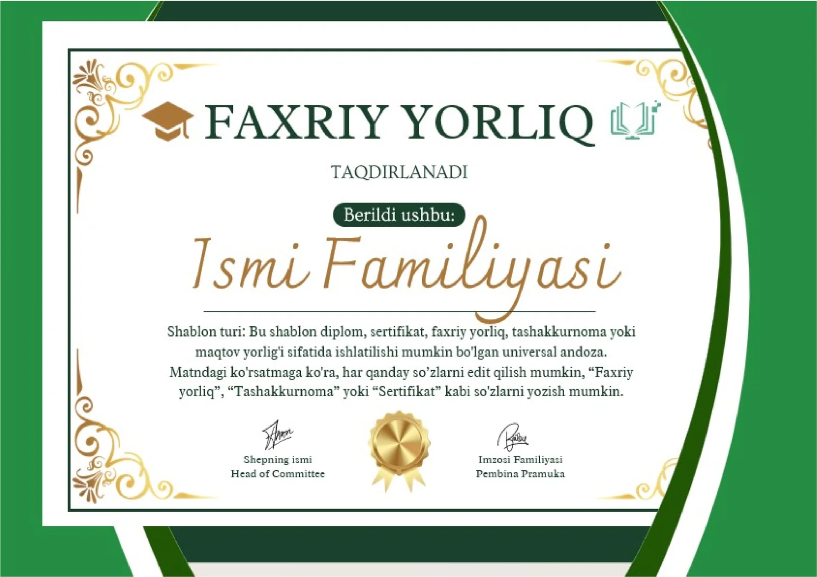 FAXRIY YORLIQ