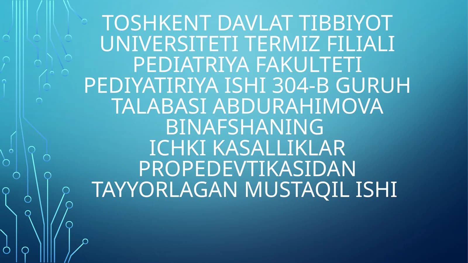 Yangi tug‘ilgan chaqaloqlarda EKG ni o’ziga xos xususiyatlari