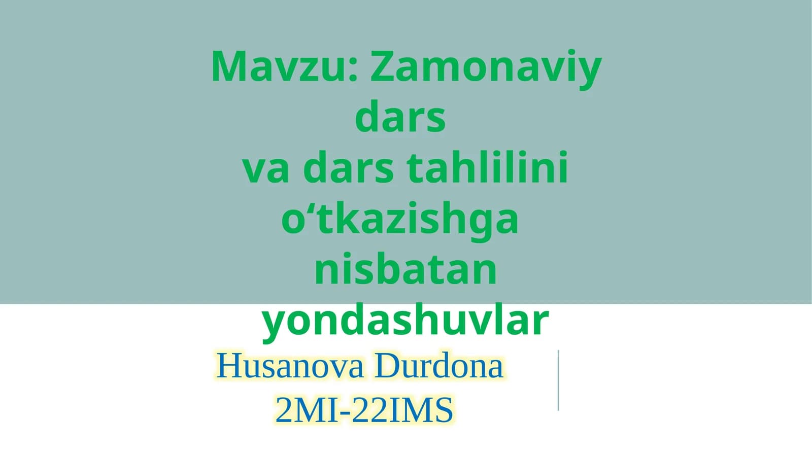Zamonaviydars