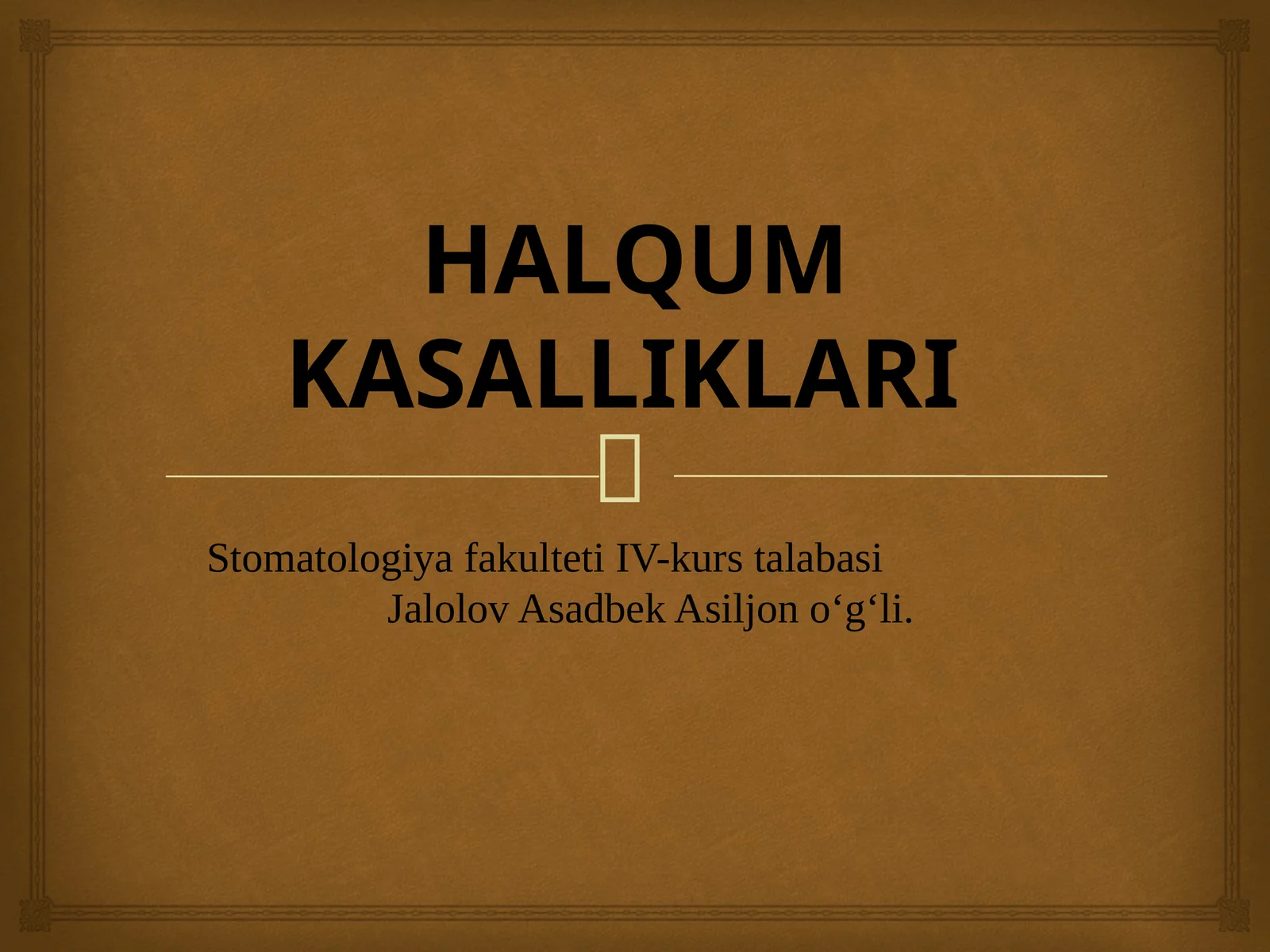 HALQUM KASALLIKLARI