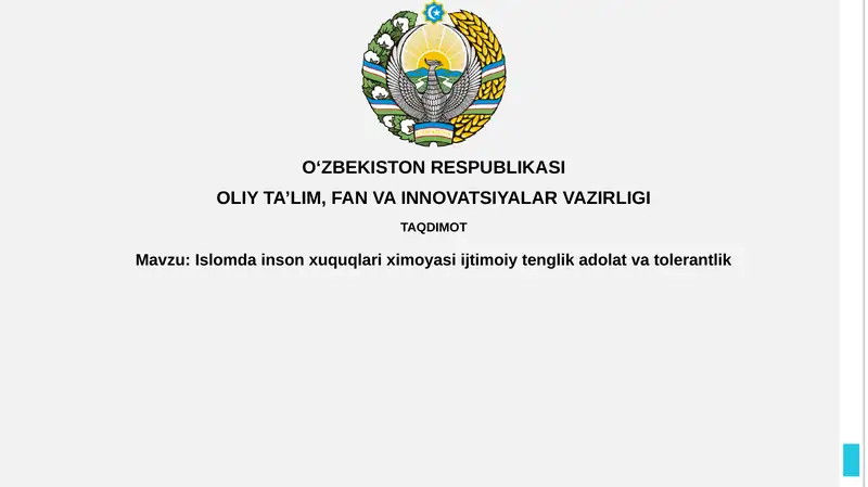 Islomda Inson Huquqlari