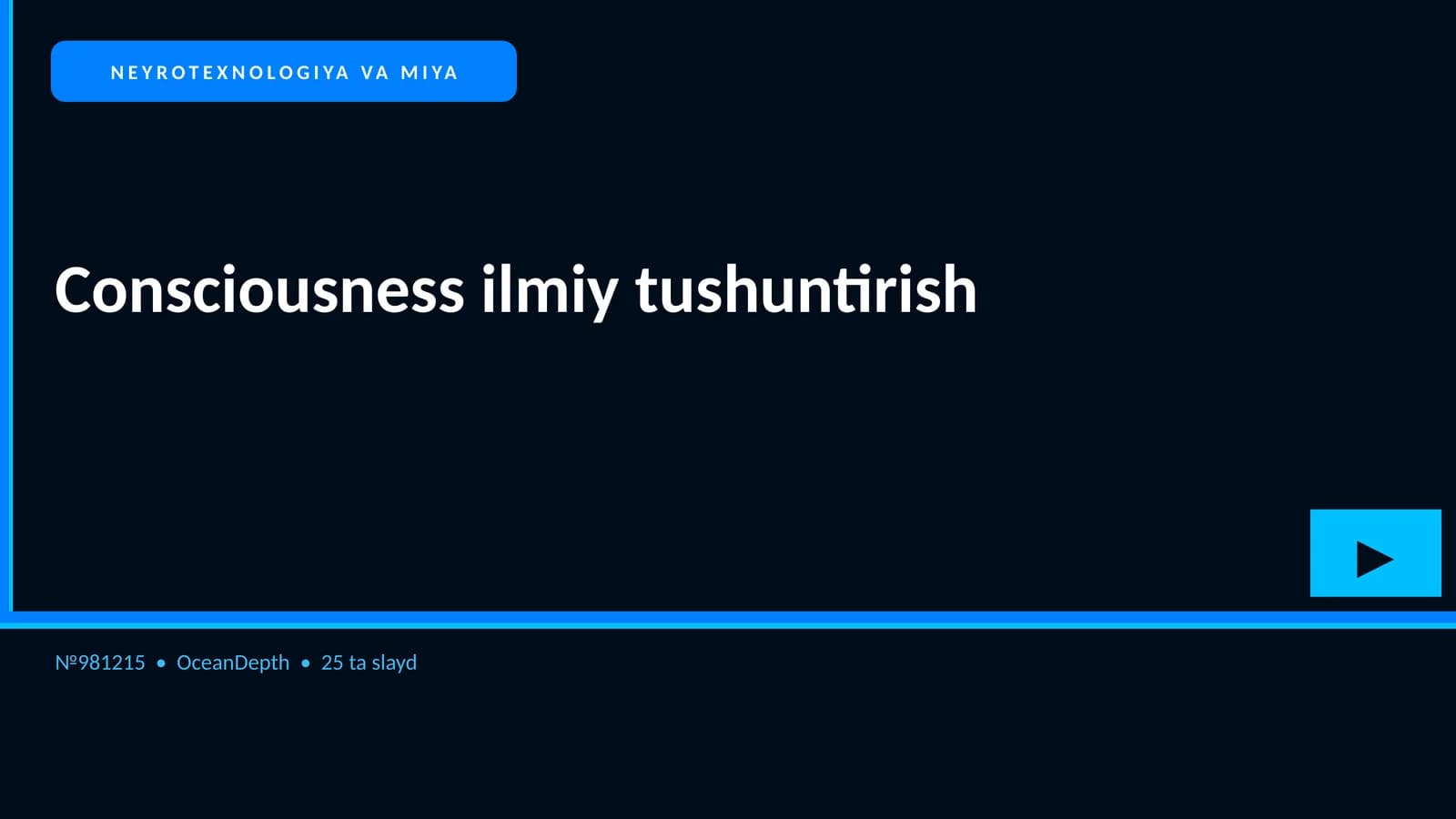 Consciousness ilmiy tushuntirish