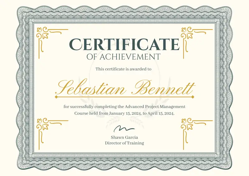 Advanced Project Management Course