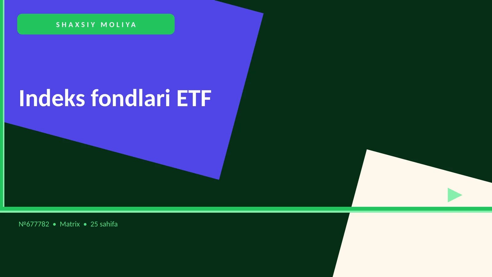 Indeks fondlari ETF