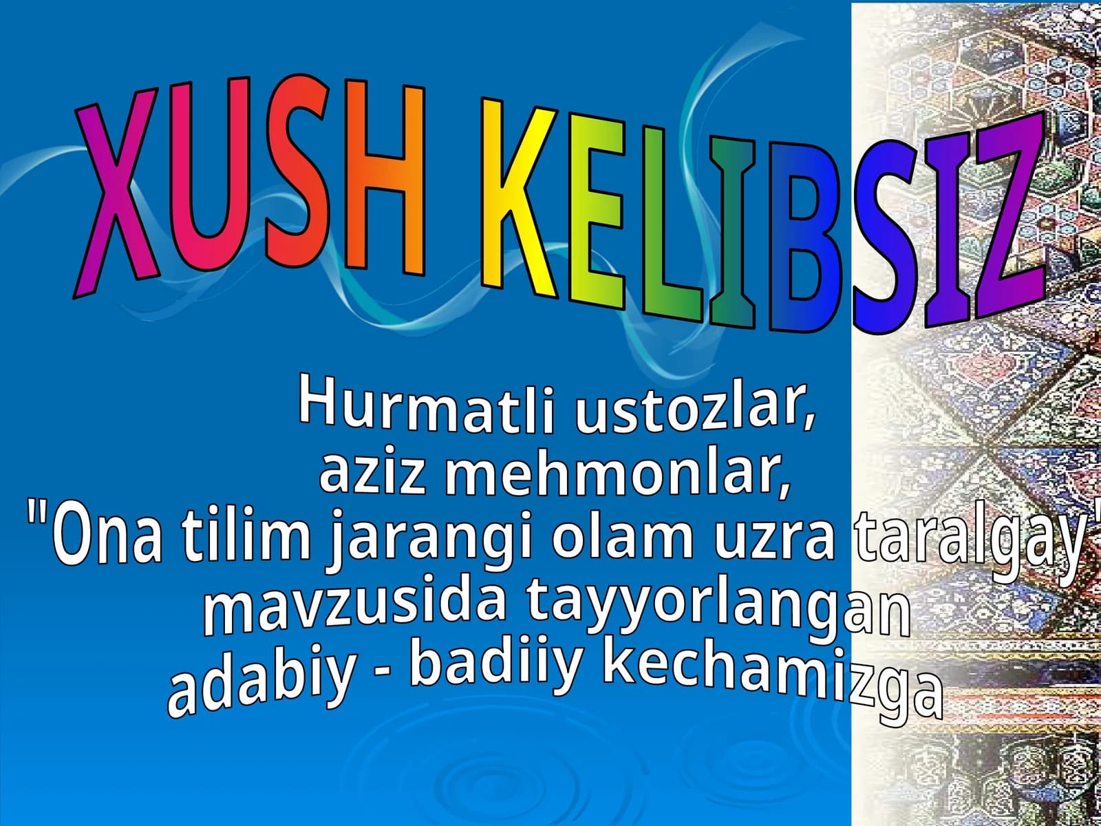 O'zbek tiliga davlat tilim aqomi (1989-yil 21-oktabr)