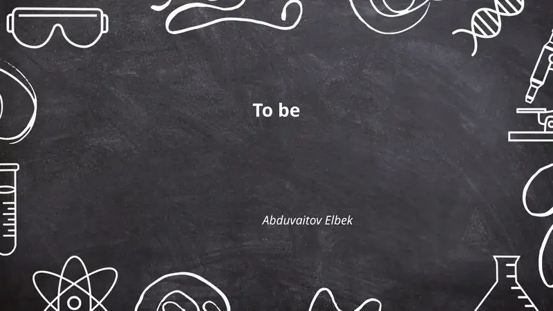Present Simple Forms of 'To Be'