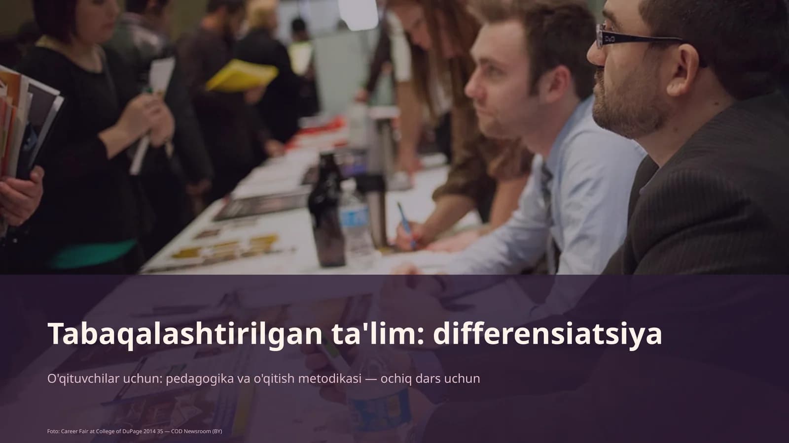 Tabaqalashtirilgan ta'lim: differensiatsiya