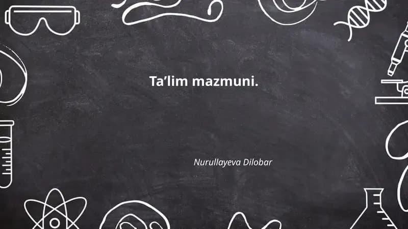 Ta'lim mazmuni