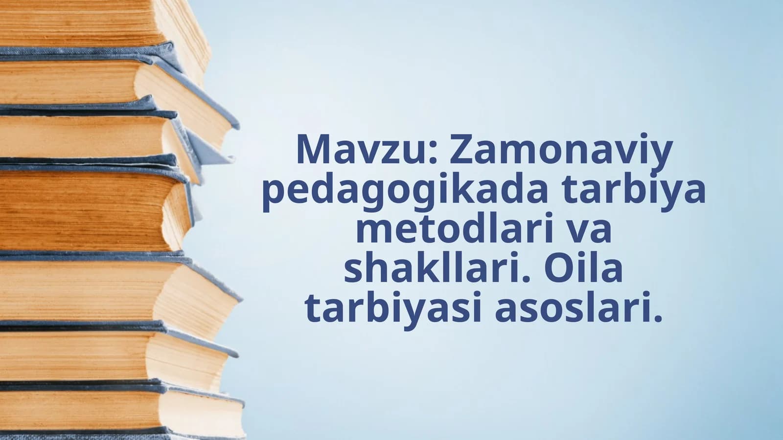 Zamonaviy pedagogika tartibi