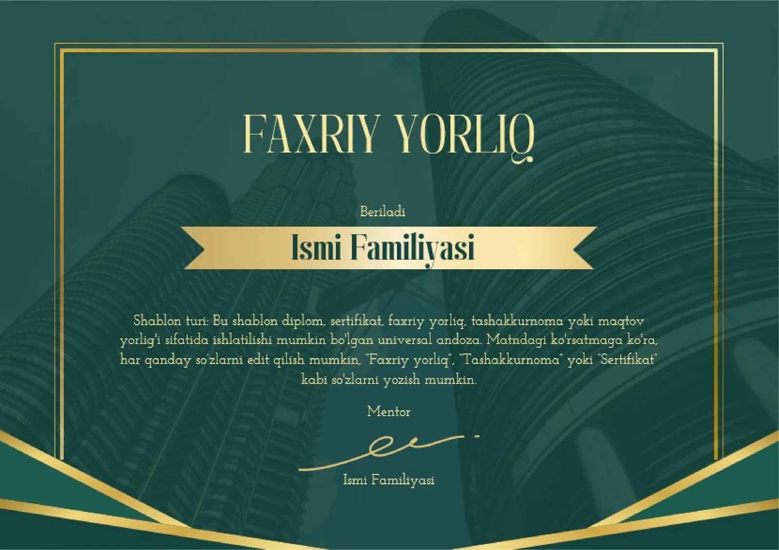 FAXRIY YORLIQ