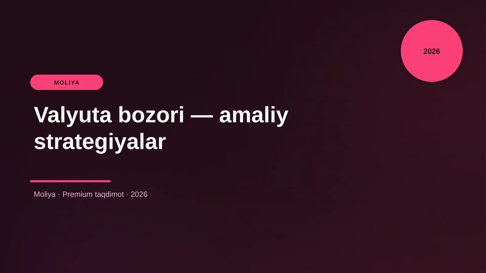 Valyuta bozori — amaliy strategiyalar