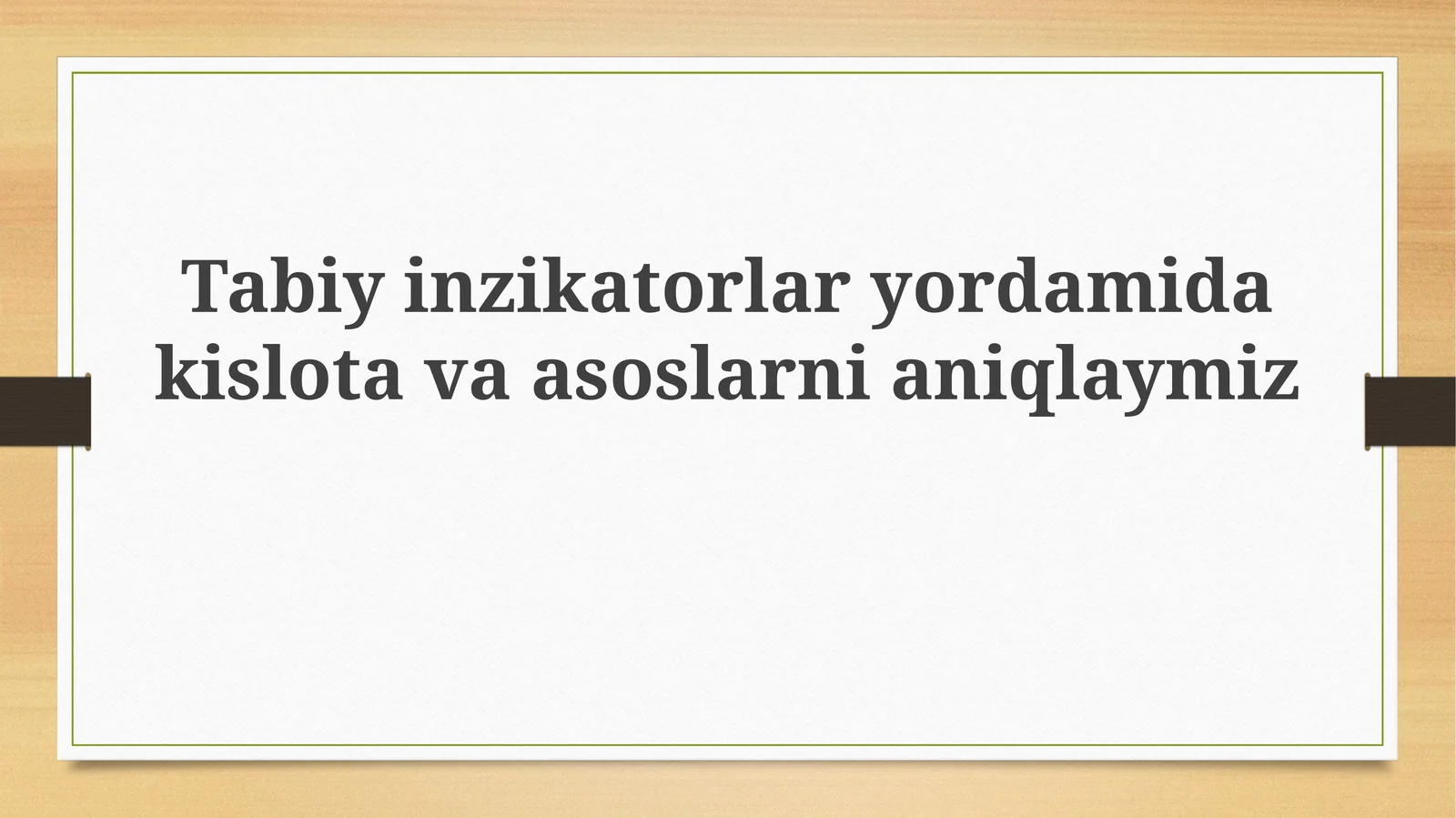 Tabiy indikatorlar: Ta'rif va xususiyatlar