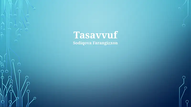Tasavvuf