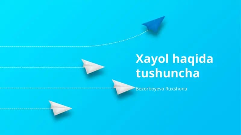 Tasavvur haqida tushuncha
