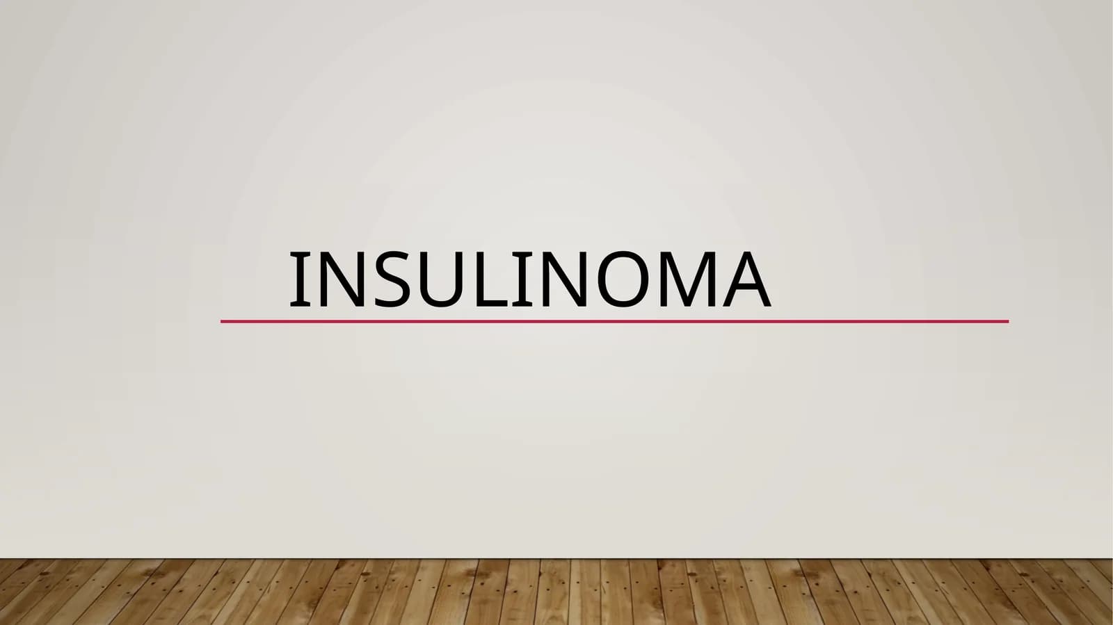 Insulinoma