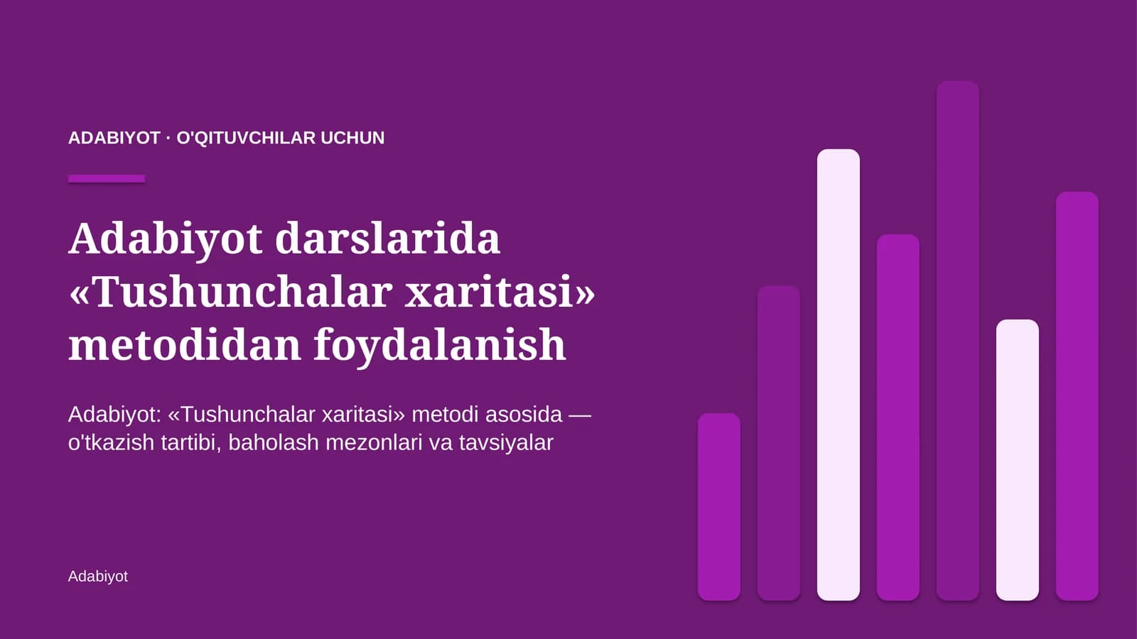 adabiyot darslarida tushunchalar xaritasi metodidan foydalanish 2783
