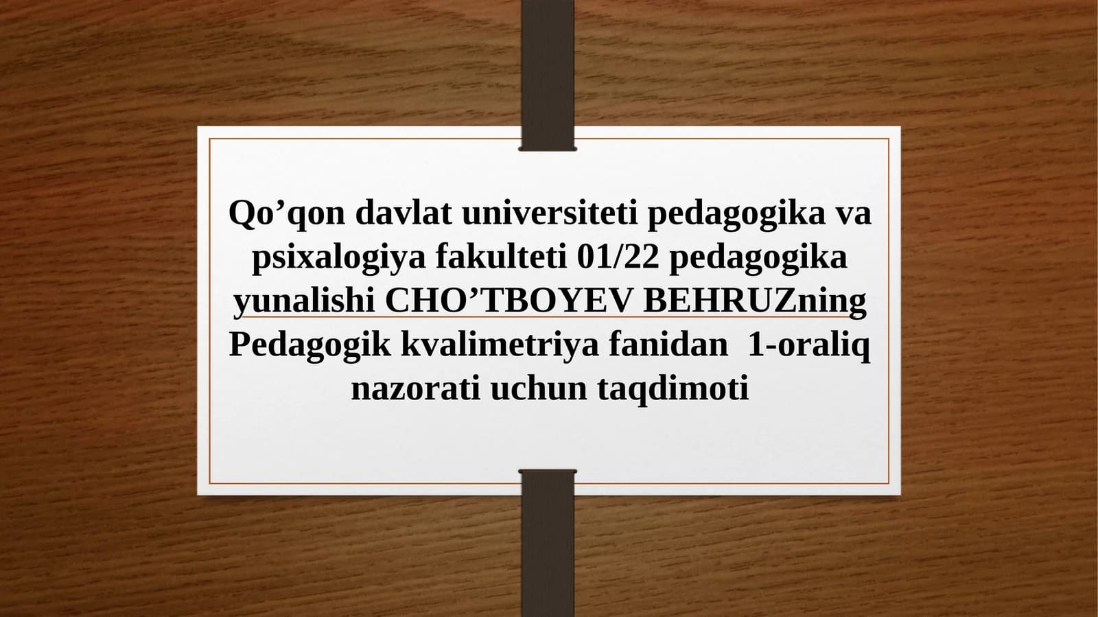 Pedagogik kvalimetriyada metodologik yondashuvlar