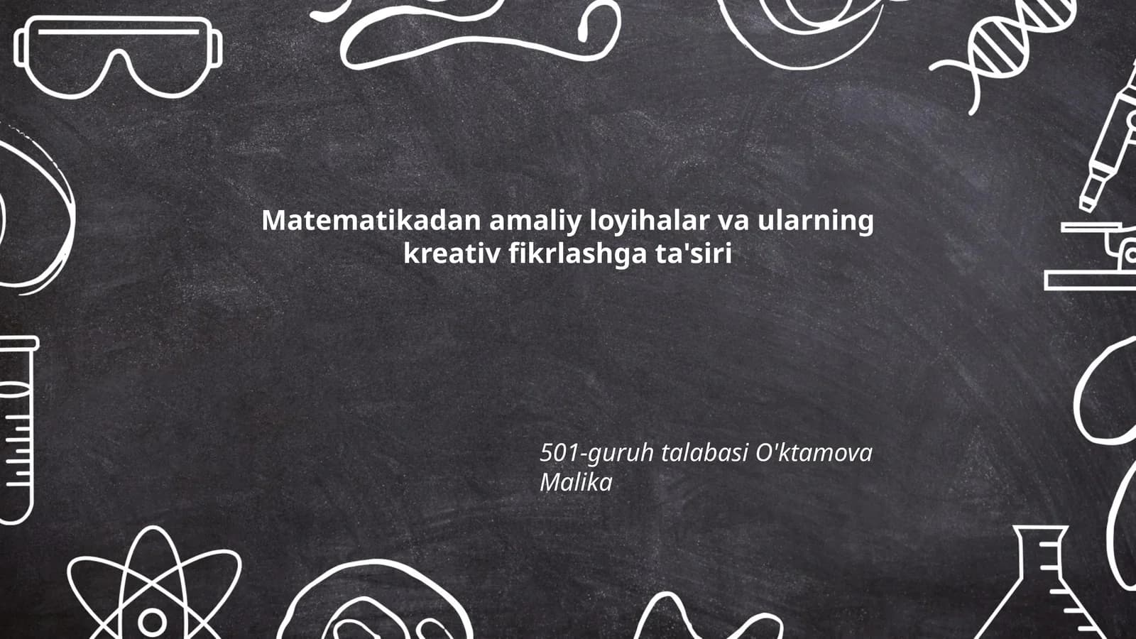 Matematikadan amaliy loyihalar va ularning kreativ fikrlashga ta'siri