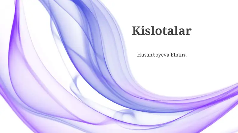 Kislotalar