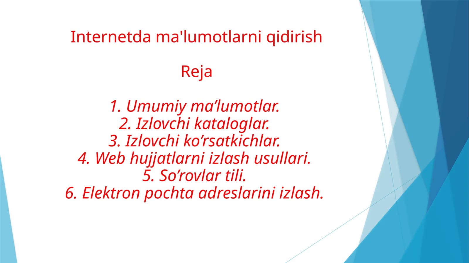 internet qidiruv tizimlari