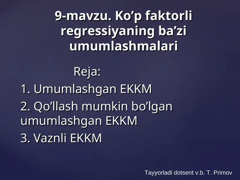 Umumlashgan EKKM