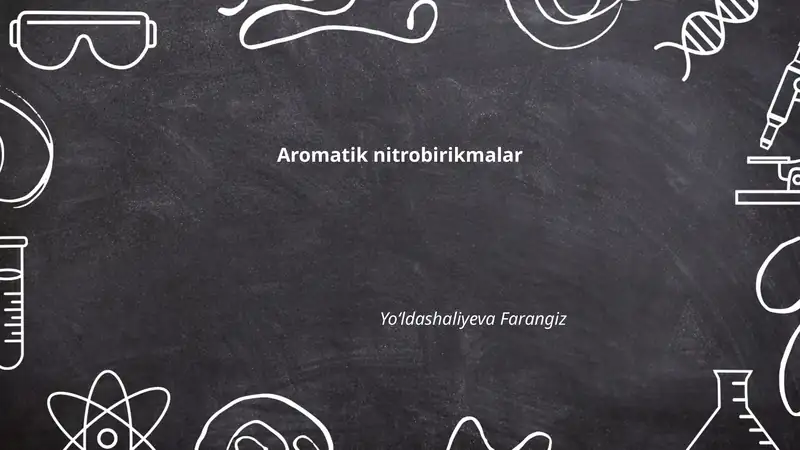 Aromatik nitrobirikmalar