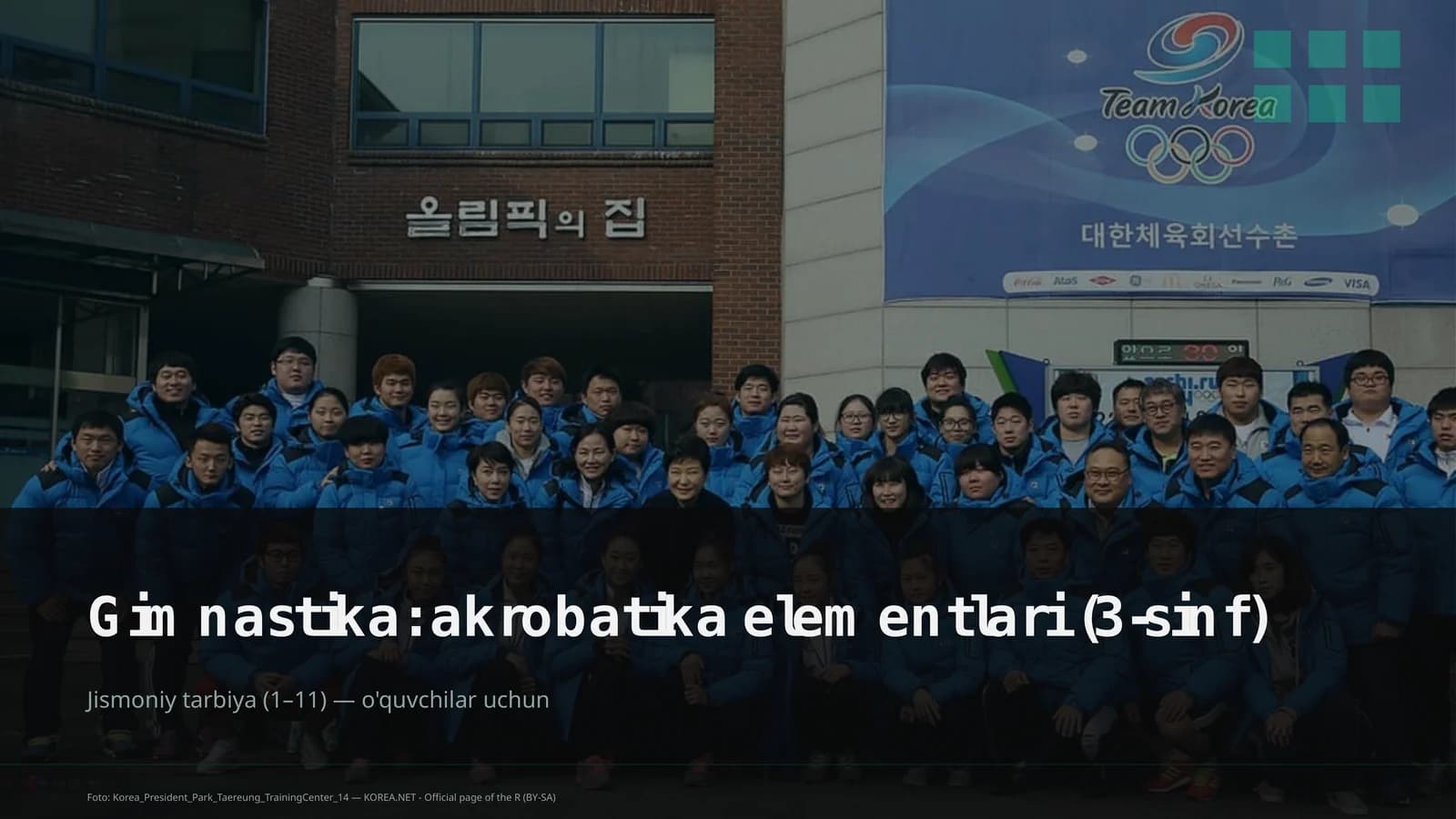 Gimnastika: akrobatika elementlari (3-sinf)