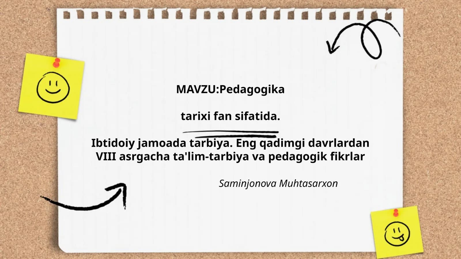 Saminjonova Muhtasarxon