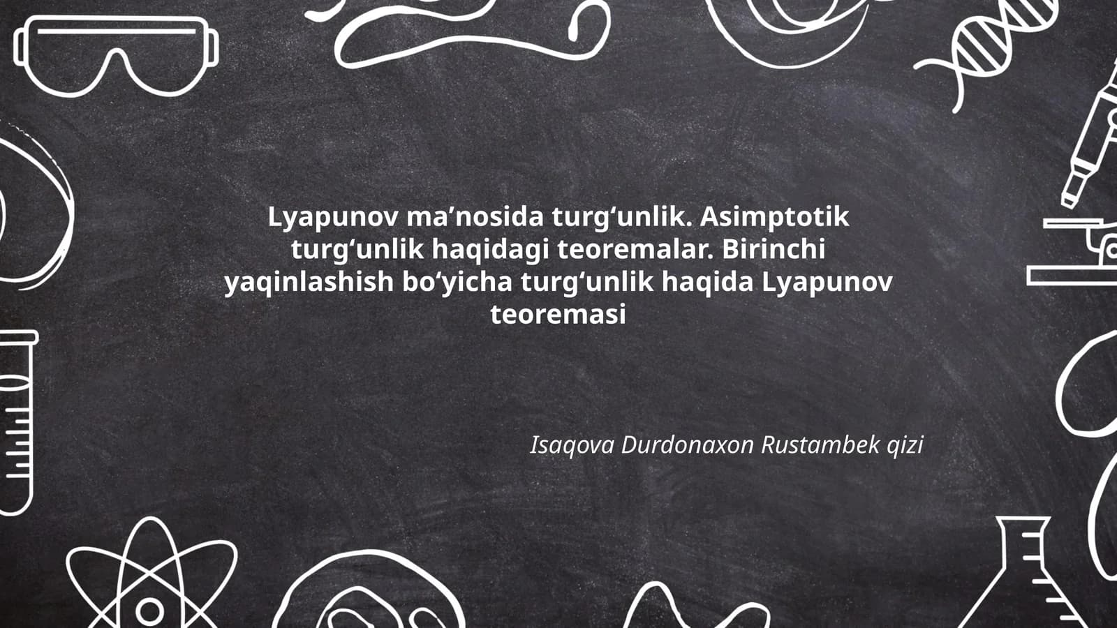 Lyapunov maʼnosida turgʻunlik