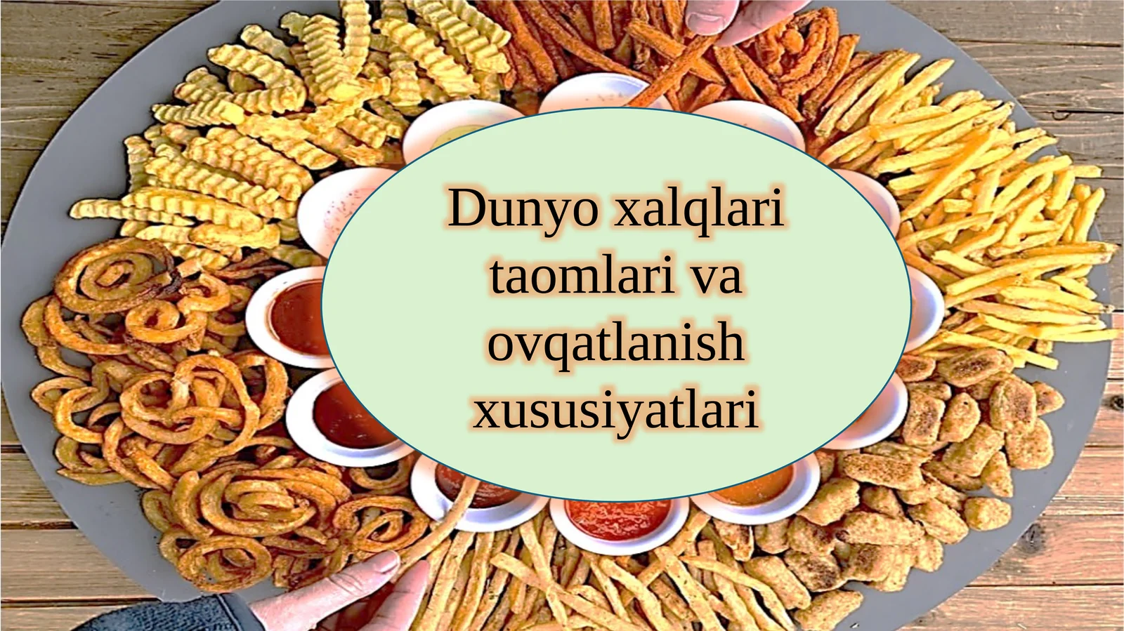 Dunyo xalqlari taomlari va ovqatlanish xususiyatlari