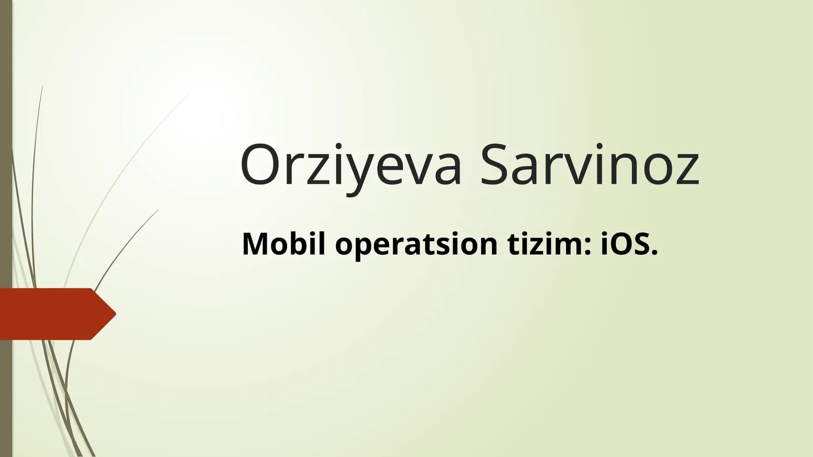 iOS Mobiloperatsion tizimi