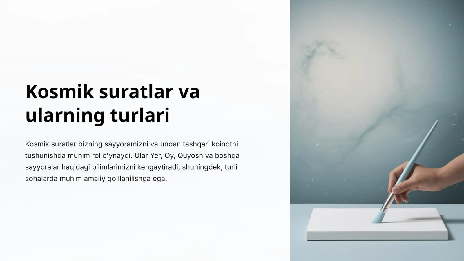Kosmik suratlar va ularning turlari