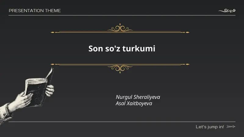 Son so'z turkumi
