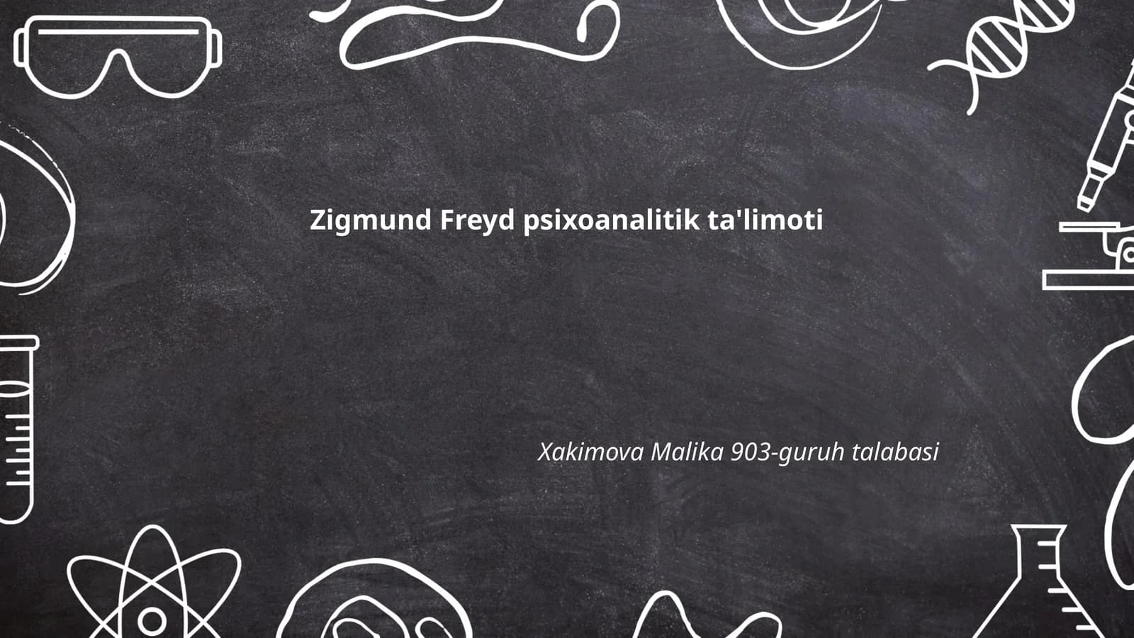 Zigmund Freyd psixoanalitik ta'limoti