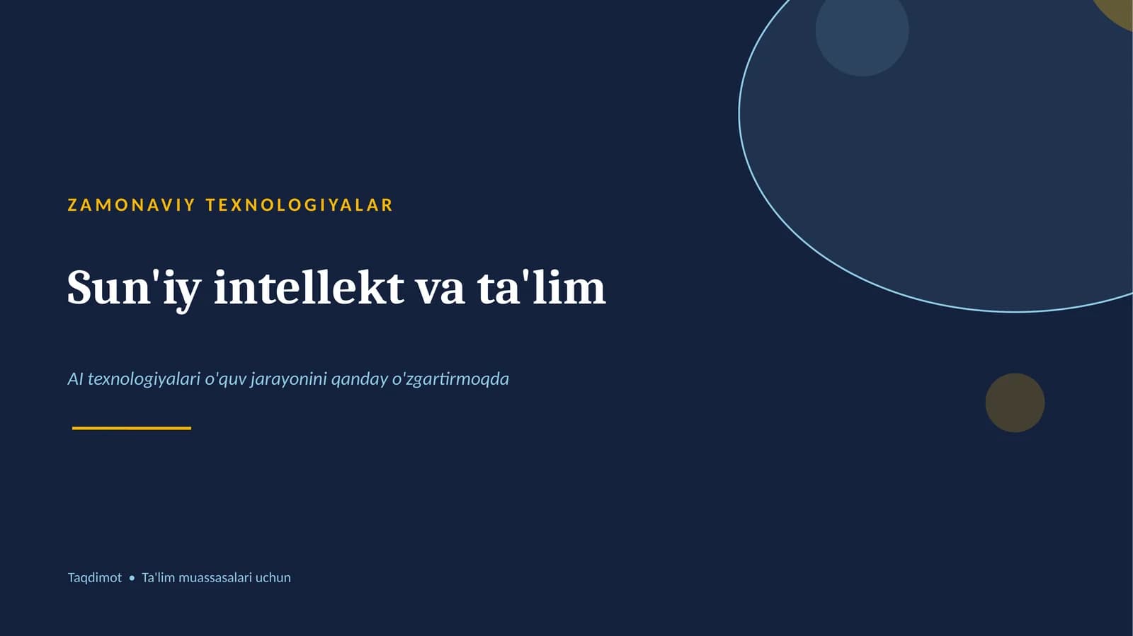 Sun'iy intellekt va ta'lim