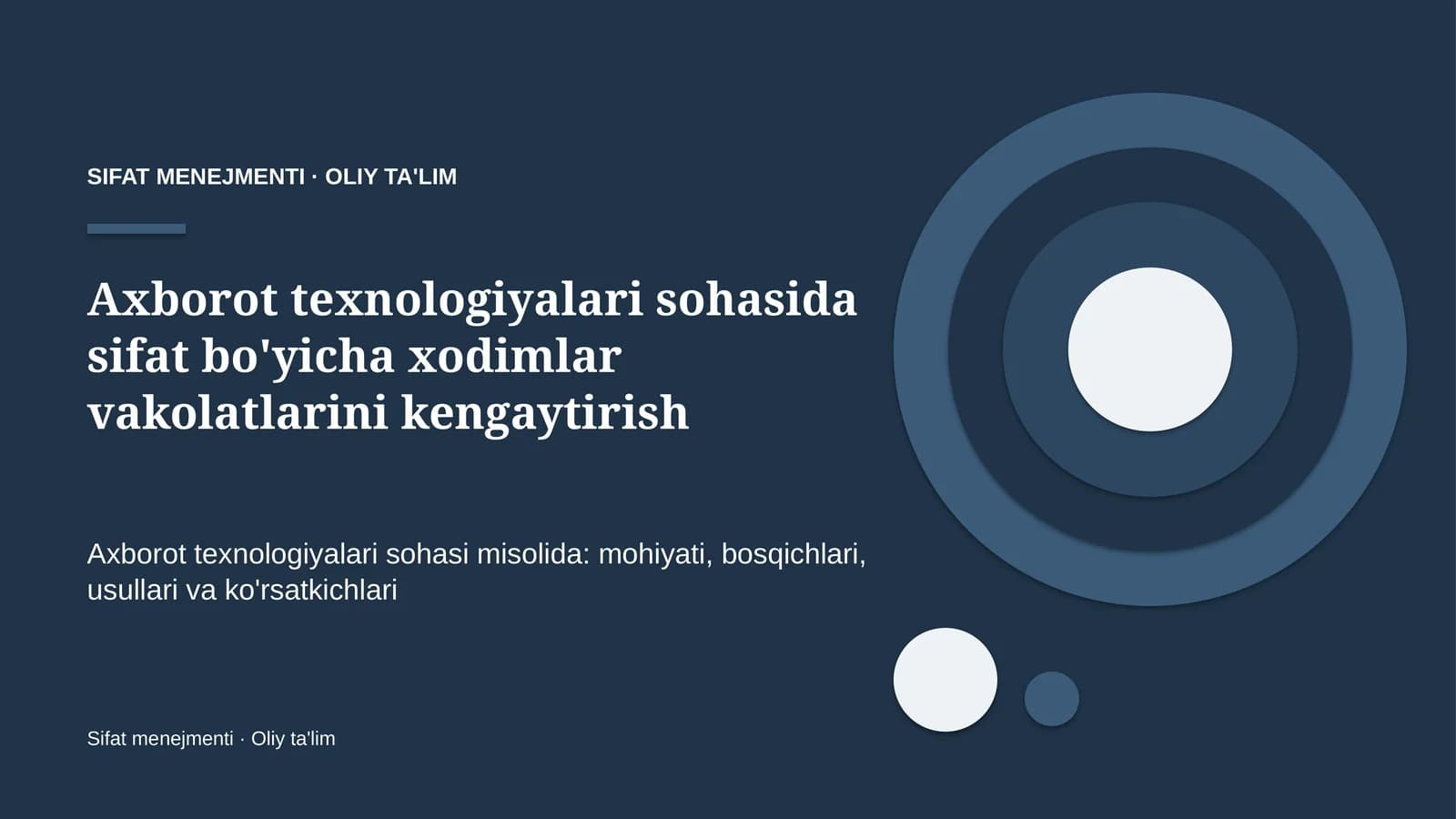 axborot texnologiyalari sohasida sifat bo'yicha xodimlar vakolatlarini kengaytirish 5282