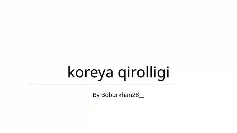 Koreya qirolligi