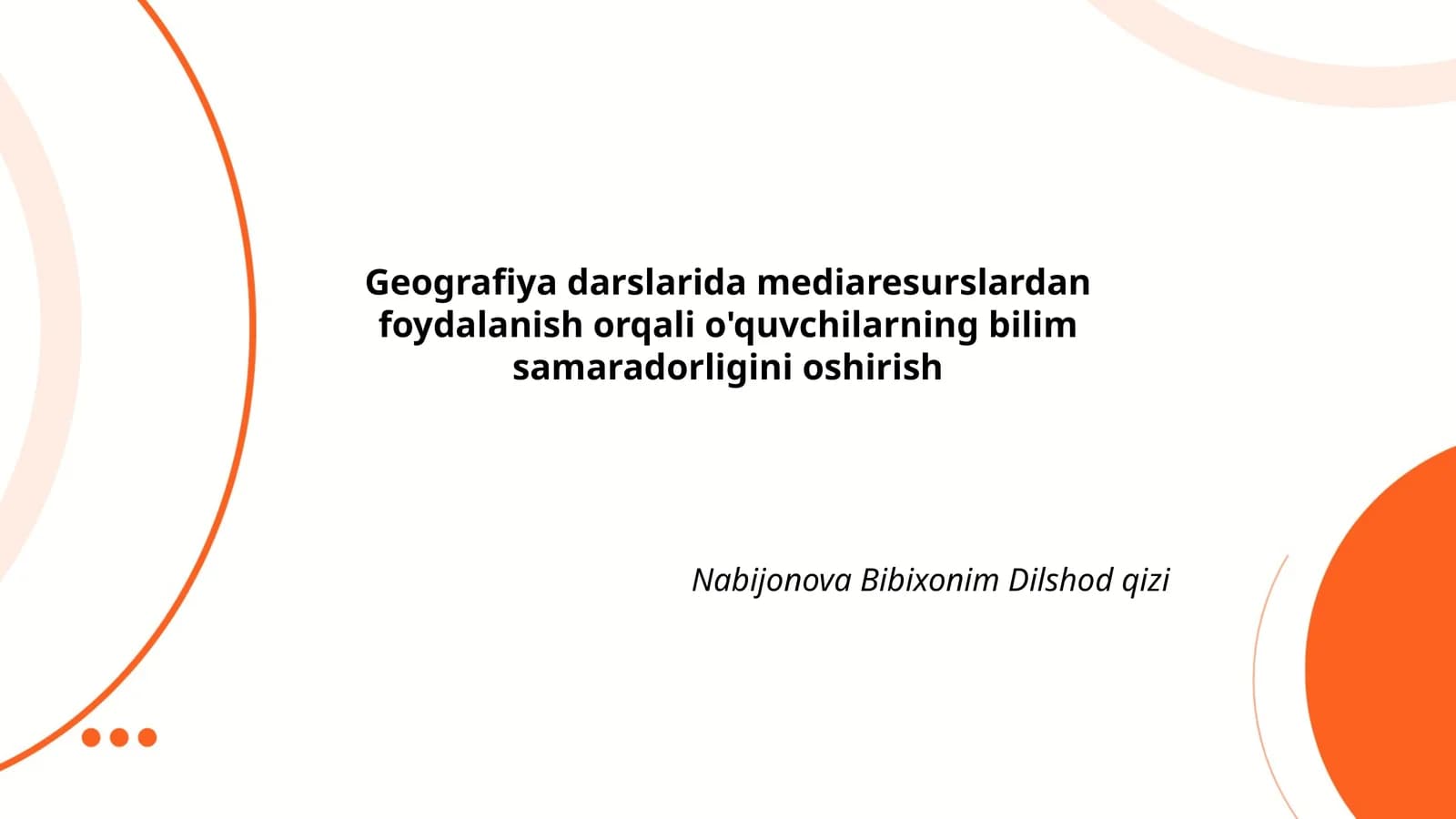 Mediaresurslar va geografiya darslari