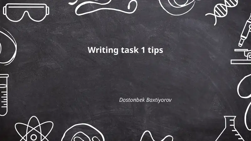 Writing task 1 tips