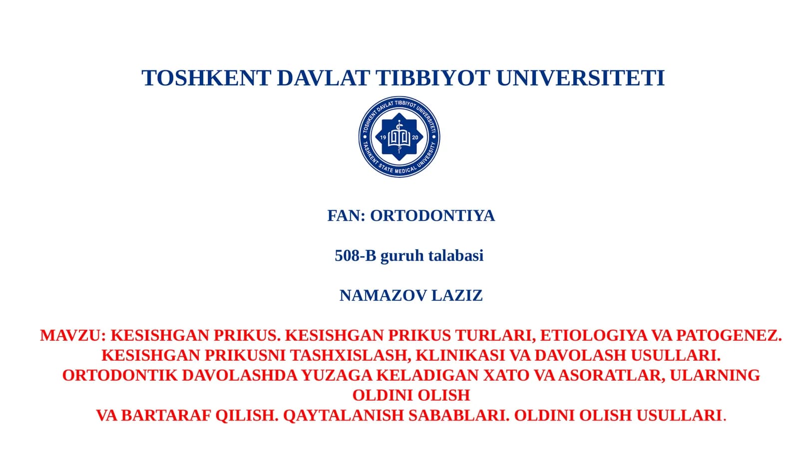 KESISHGAN PRIKUS