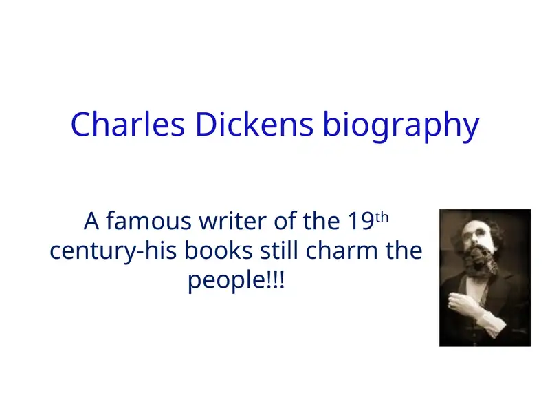 Charles Dickensbiography
