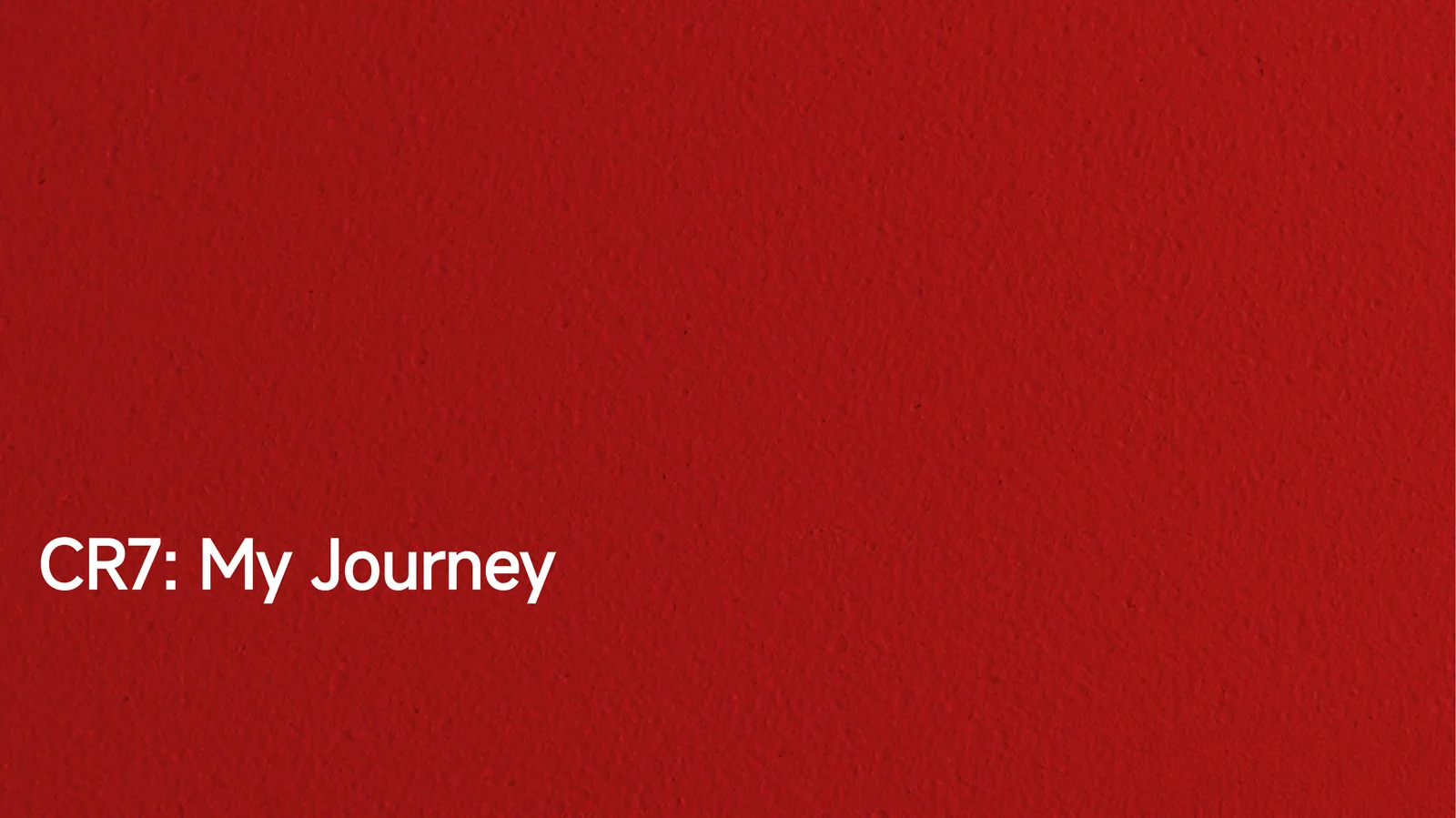 CR7: My Journey