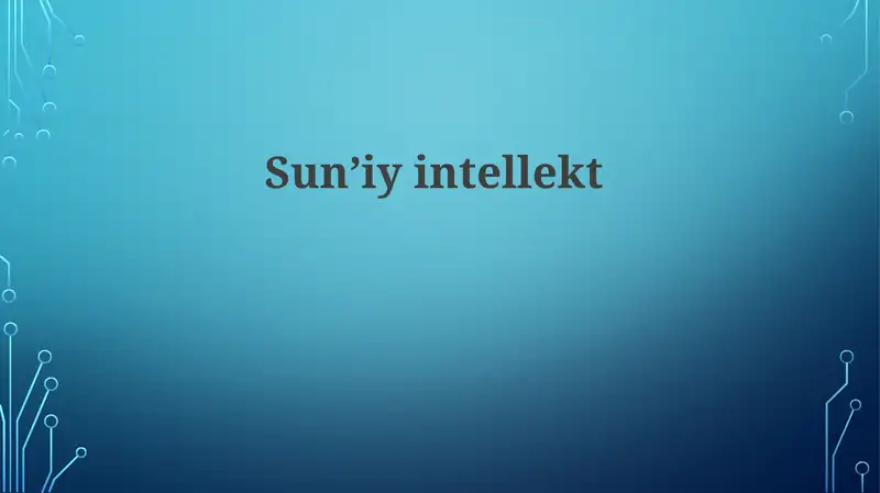 Sun'iy intellekt